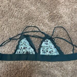 Elegant Teal Lace Bralette